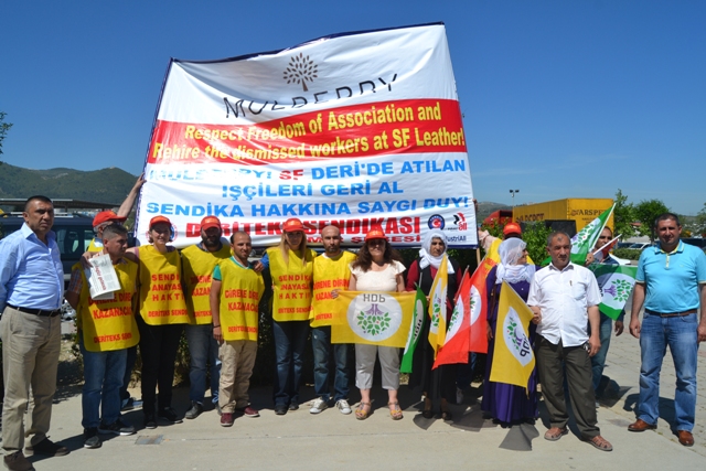 Pınar Aydınlar İşçi ziyareti