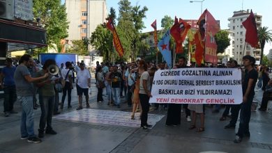 YDG İzmir gözaltıları protesto