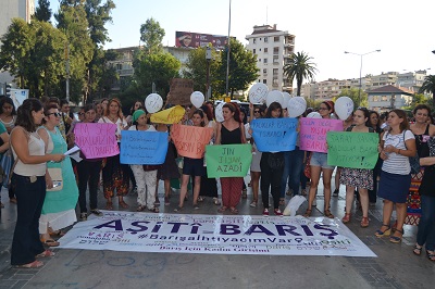 İzmir Kadın eylemi