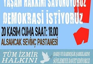 İzmirde eyleme çağrı