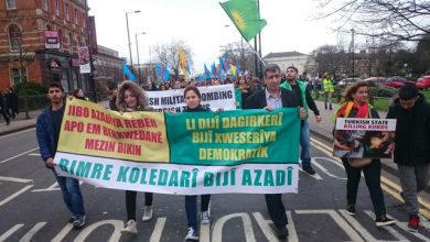londrada turk devletine protesto