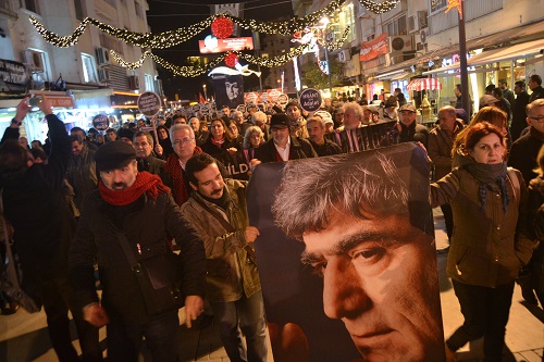 Hrant Dink İzmirde unutulmadı