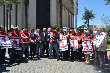 İzmir Dost cam işçileri basın açıklaması