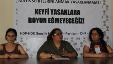 İzmirde 18 Mayısın yasaklamasına karşı basın toplantısı