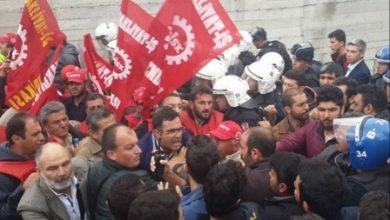Medlog işçilerine polis saldırısı
