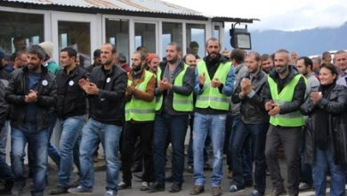 Murgulda maden işçileri greve çıktı