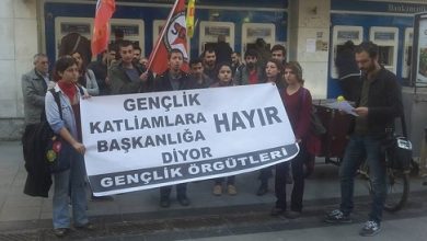 İzmir gençlik örgütleri basın açıklaması