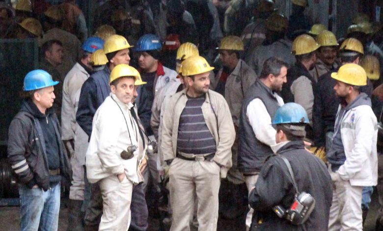 maden işçilerinden eylem