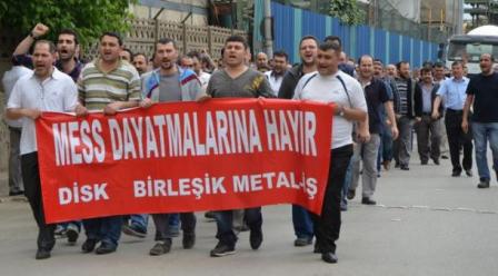 Metal işçileri MESS dayatmalarına karşı eylemde
