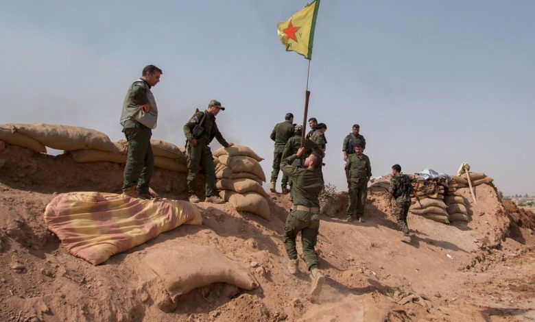 YPG militants in northern Syria